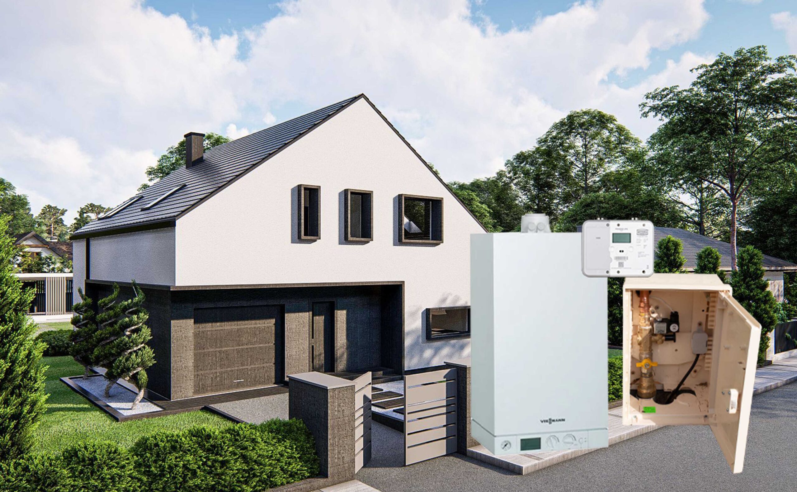 šildymo sistemos gamtinėmis dujomis kaina Inžinerijos slėnis -3zu